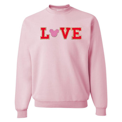 Mickey Love Letter Patch Crewneck Sweatshirt - United Monograms