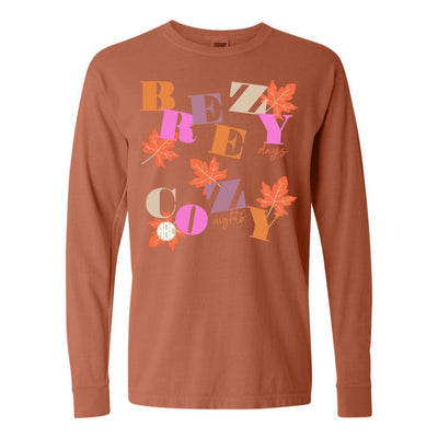 Monogramed 'Breezy Days, Cozy Nights' Long Sleeve T-Shirt - United Monograms