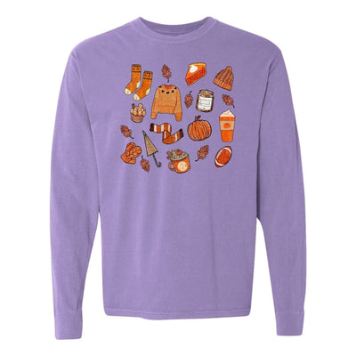 Monogramed 'Cozy Fall' Long Sleeve T-Shirt - United Monograms