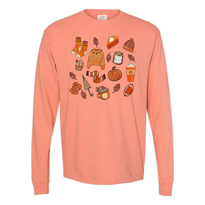 Monogramed 'Cozy Fall' Long Sleeve T-Shirt - United Monograms