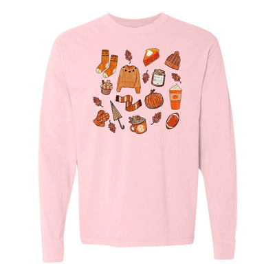 Monogramed 'Cozy Fall' Long Sleeve T-Shirt - United Monograms