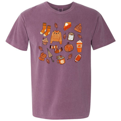 Monogramed 'Cozy Fall' T-Shirt - United Monograms