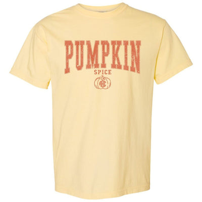 Monogramed 'Pumpkin Spice Varsity' T-Shirt - United Monograms