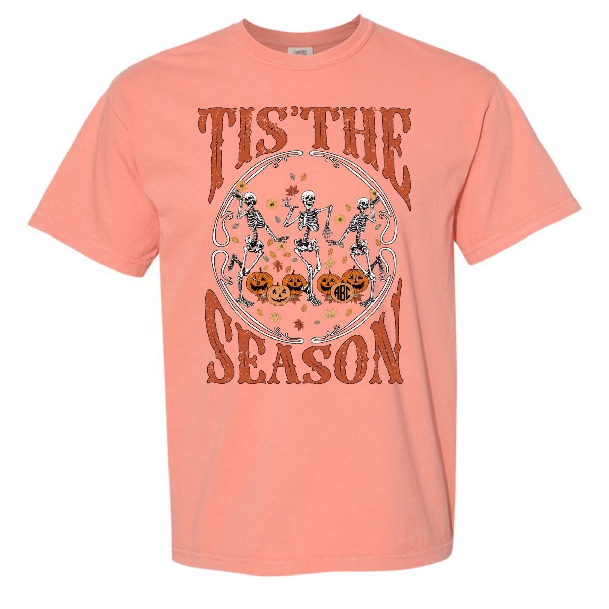 Monogramed 'Tis The Season Skeletons' T-Shirt - United Monograms