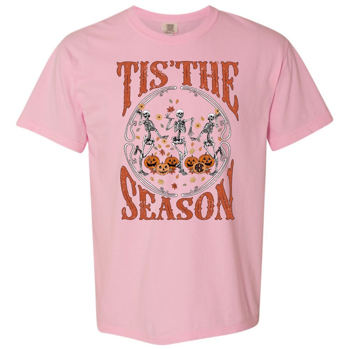 Monogramed 'Tis The Season Skeletons' T-Shirt - United Monograms