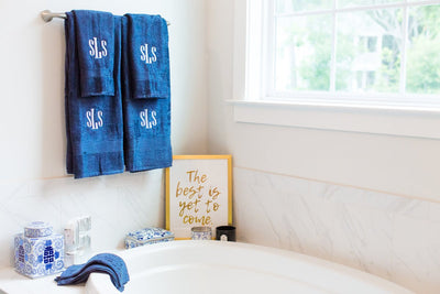 Monogrammed 8pc Bath Towel Set - United Monograms