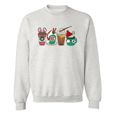 Monogrammed 'A Christmas Story Movie Cups' Crewneck Sweatshirt - United Monograms