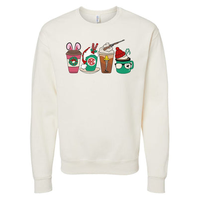 Monogrammed 'A Christmas Story Movie Cups' Crewneck Sweatshirt - United Monograms