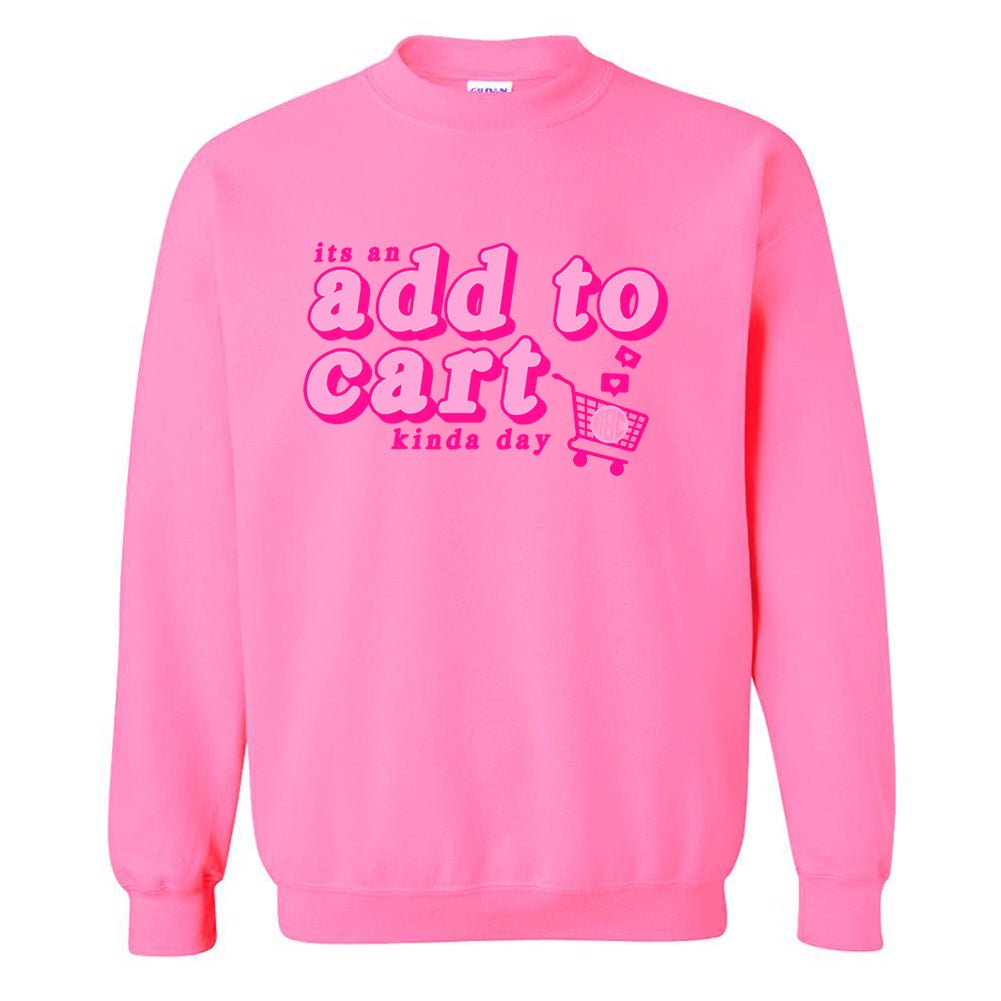 Monogrammed 'Add To Cart' Crewneck Sweatshirt - United Monograms