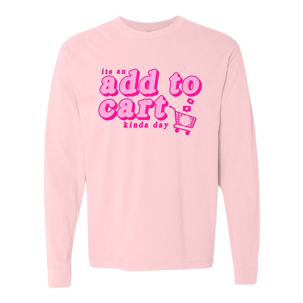 Monogrammed 'Add To Cart' Long Sleeve T-Shirt - United Monograms