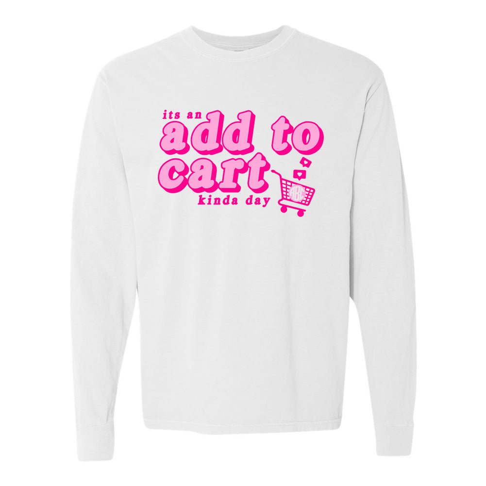 Monogrammed 'Add To Cart' Long Sleeve T-Shirt - United Monograms