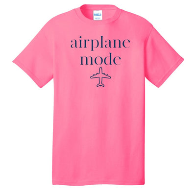 Monogrammed 'Airplane Mode' Basic T-Shirt - United Monograms