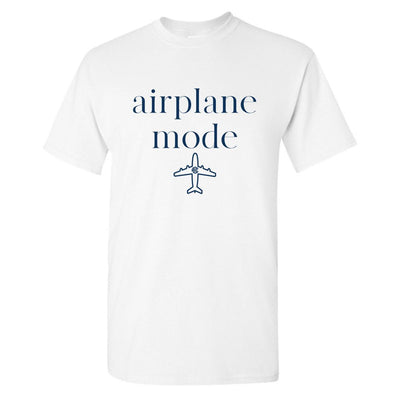 Monogrammed 'Airplane Mode' Basic T-Shirt - United Monograms