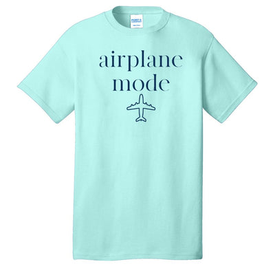 Monogrammed 'Airplane Mode' Basic T-Shirt - United Monograms