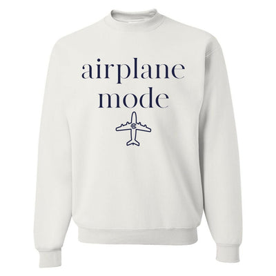 Monogrammed 'Airplane Mode' Crewneck Sweatshirt - United Monograms