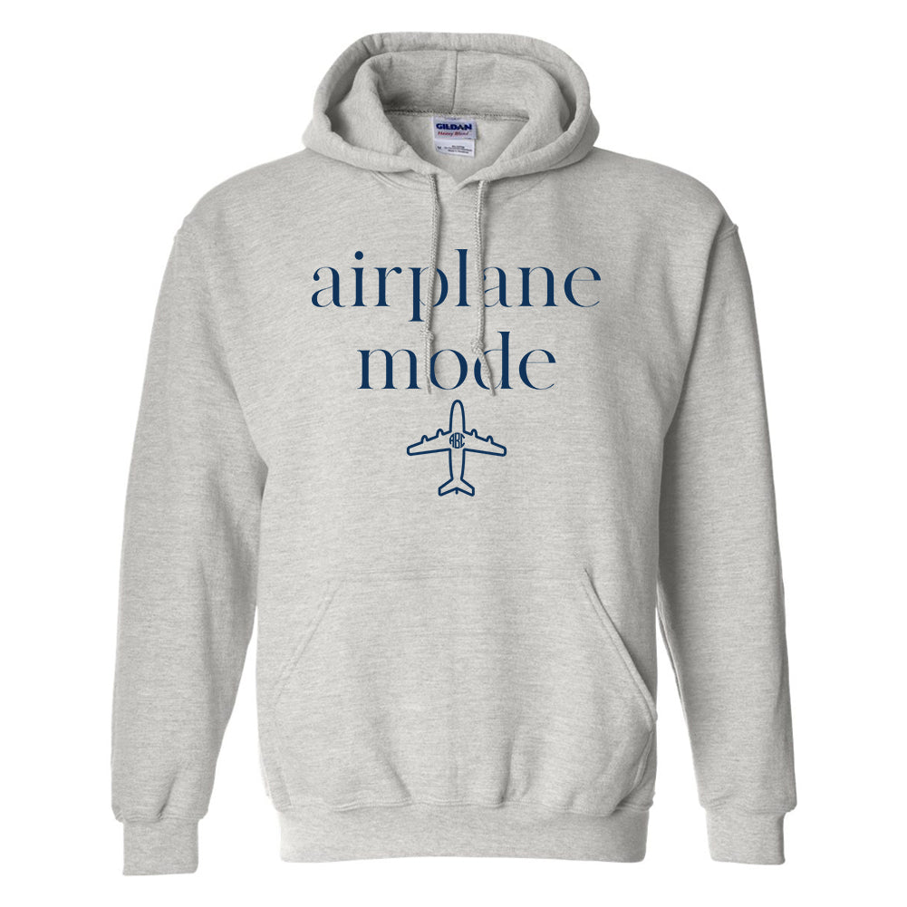 Monogrammed 'Airplane Mode' Hoodie - United Monograms