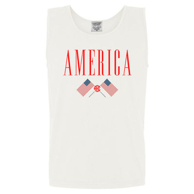 Monogrammed 'America' Tank Top - United Monograms