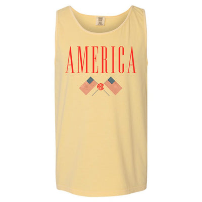 Monogrammed 'America' Tank Top - United Monograms