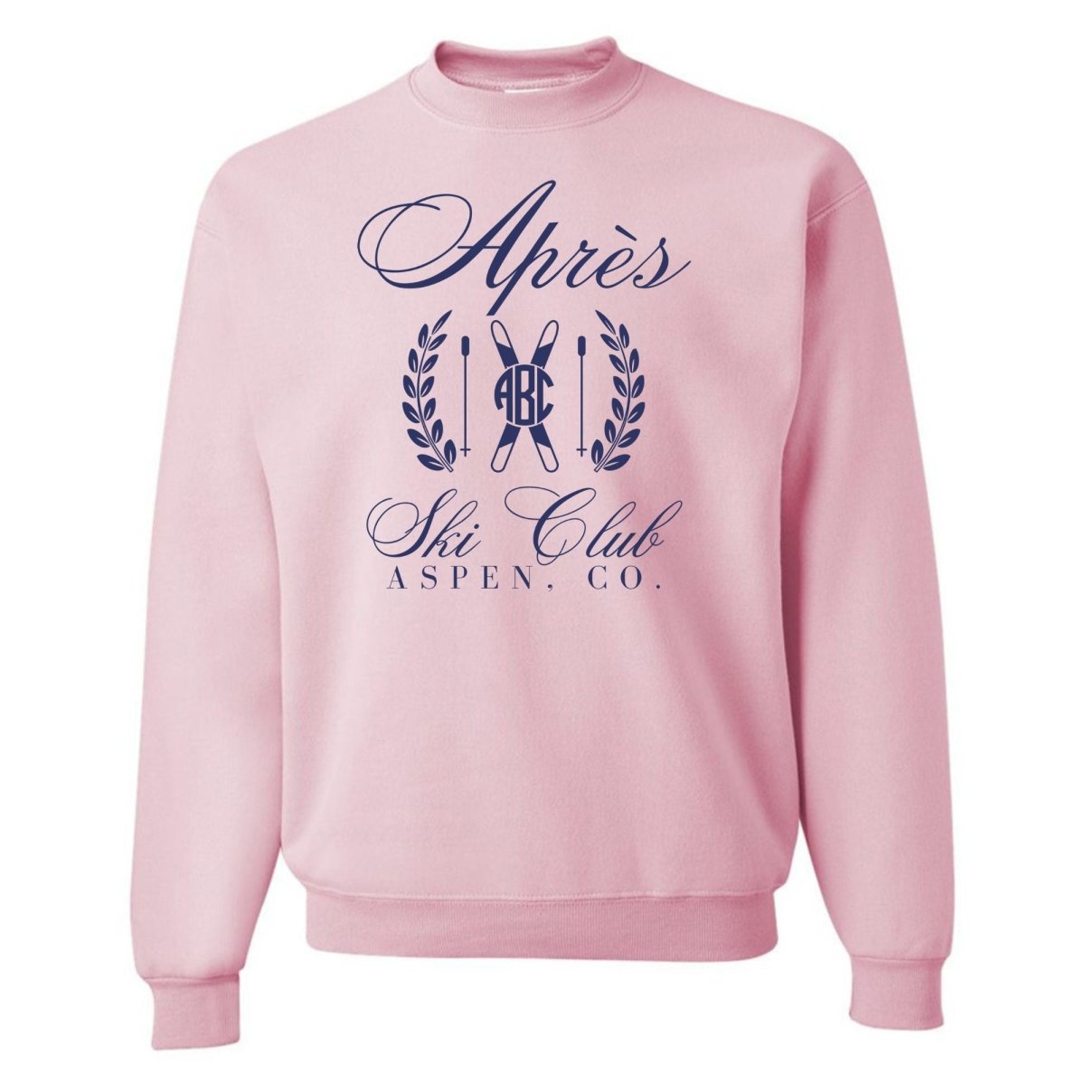 Monogrammed 'Apres Ski Club' Crewneck Sweatshirt - United Monograms