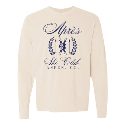 Monogrammed 'Apres Ski Club' Long Sleeve T-Shirt - United Monograms