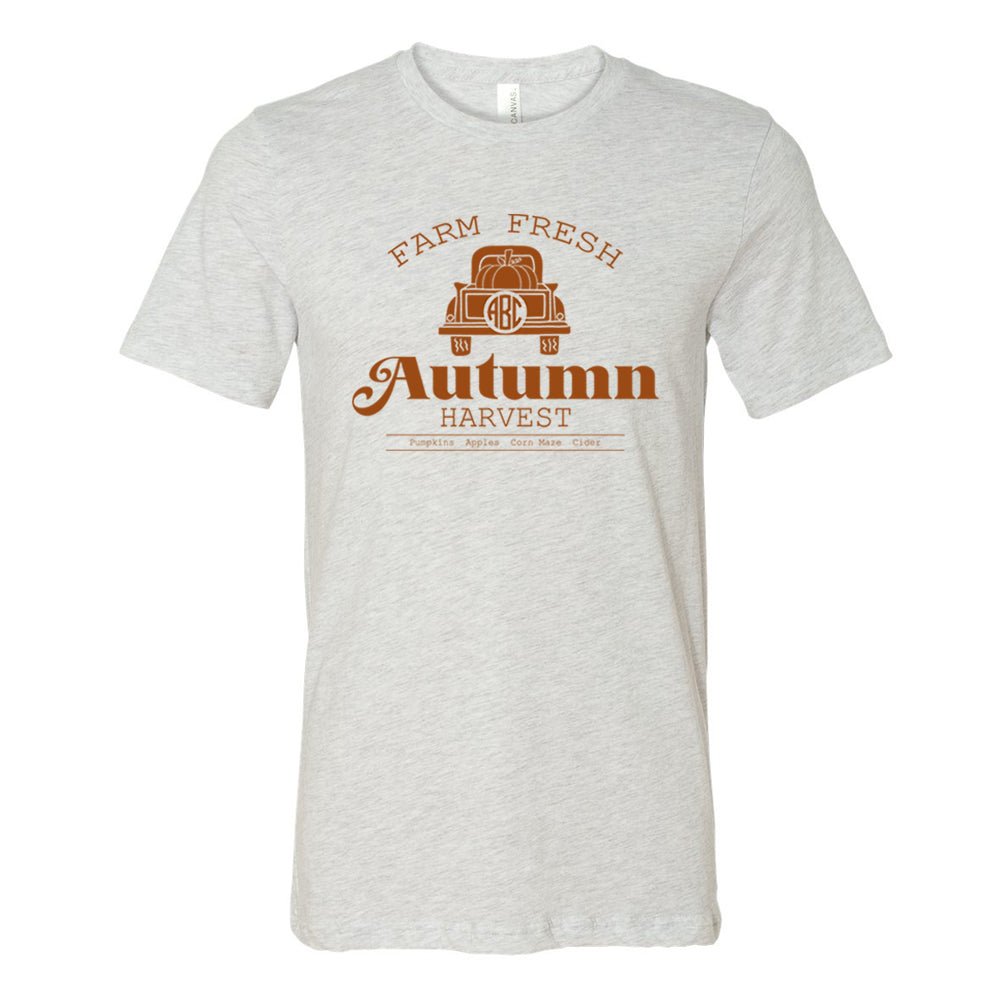 Monogrammed 'Autumn Harvest' Premium T-Shirt - United Monograms