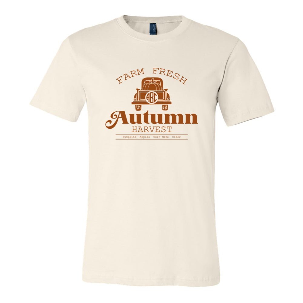 Monogrammed 'Autumn Harvest' Premium T-Shirt - United Monograms