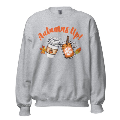 Monogrammed 'Autumns Up' Crewneck Sweatshirt - United Monograms