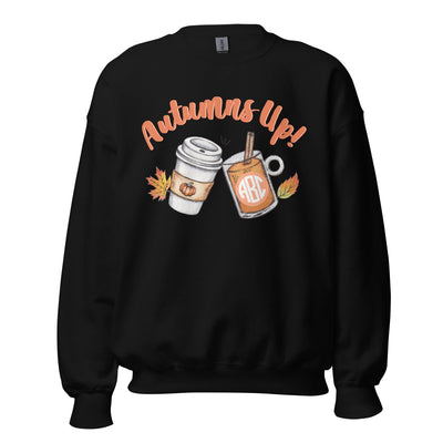 Monogrammed 'Autumns Up' Crewneck Sweatshirt - United Monograms