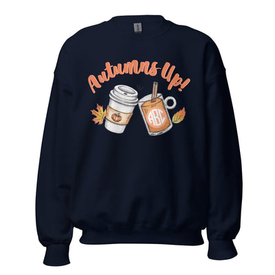 Monogrammed 'Autumns Up' Crewneck Sweatshirt - United Monograms