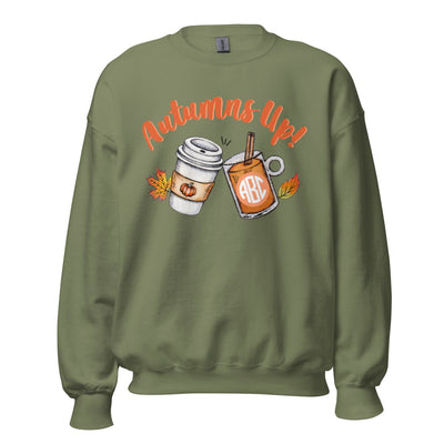 Monogrammed 'Autumns Up' Crewneck Sweatshirt - United Monograms