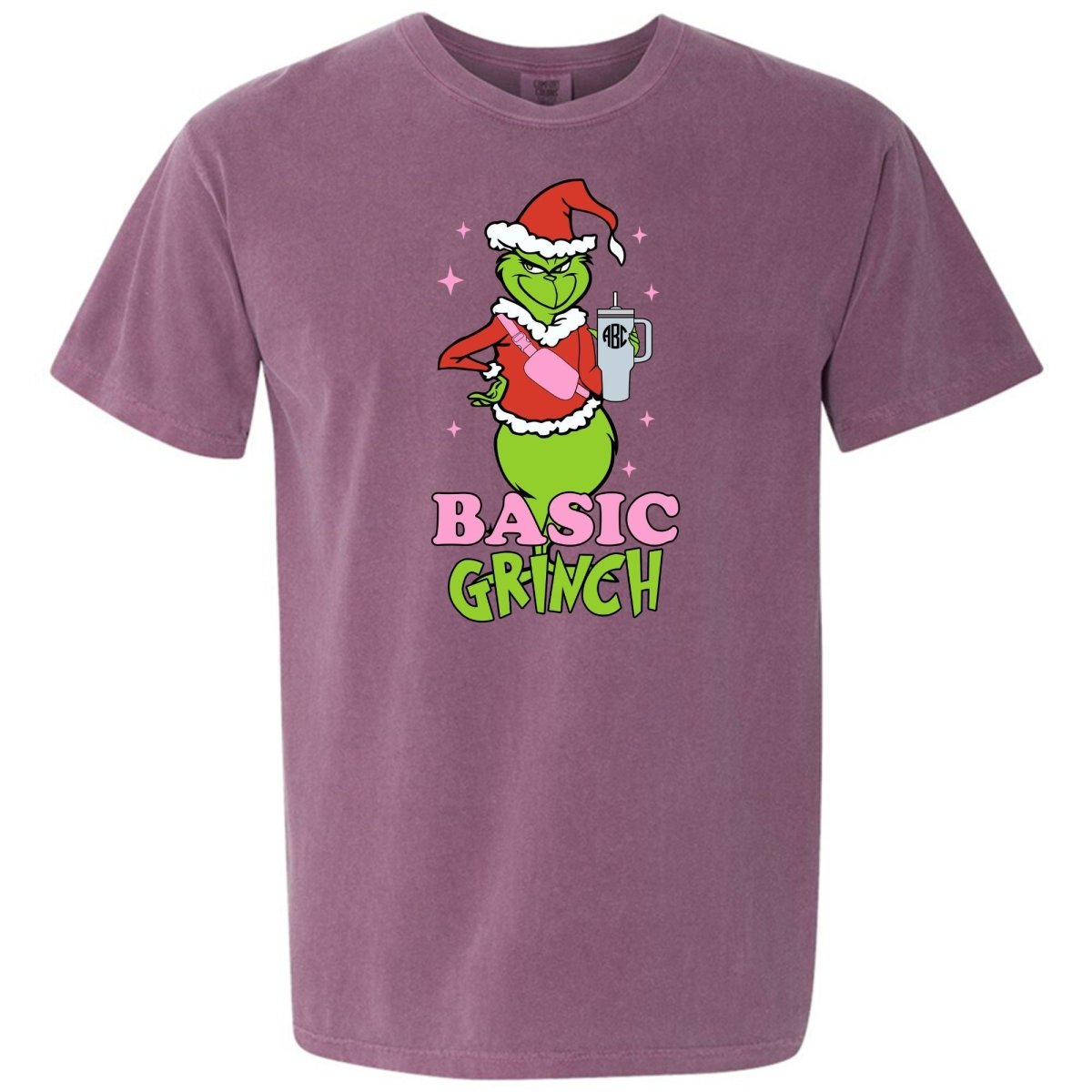 Monogrammed 'Basic Grinch' T - Shirt - United Monograms