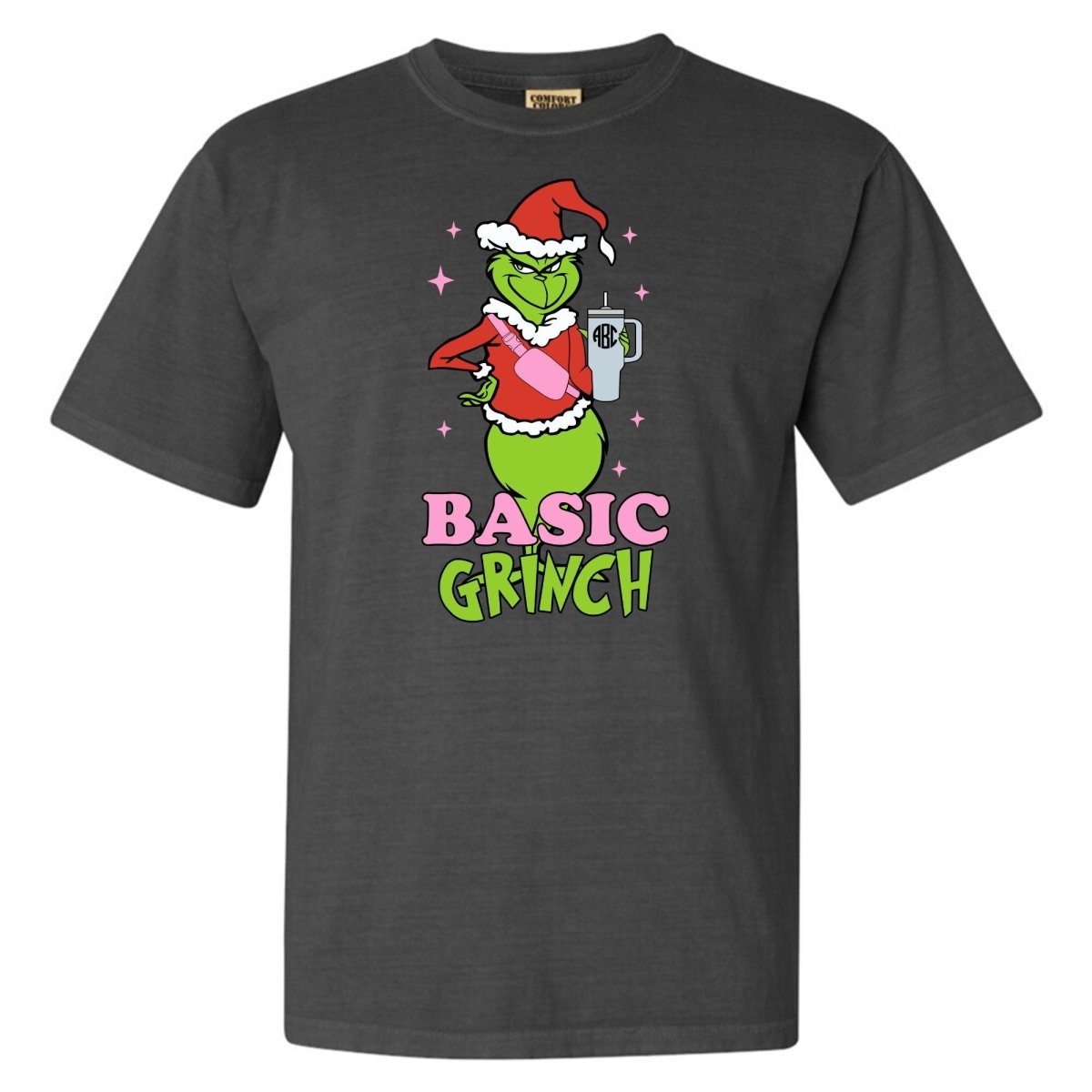 Monogrammed 'Basic Grinch' T - Shirt - United Monograms