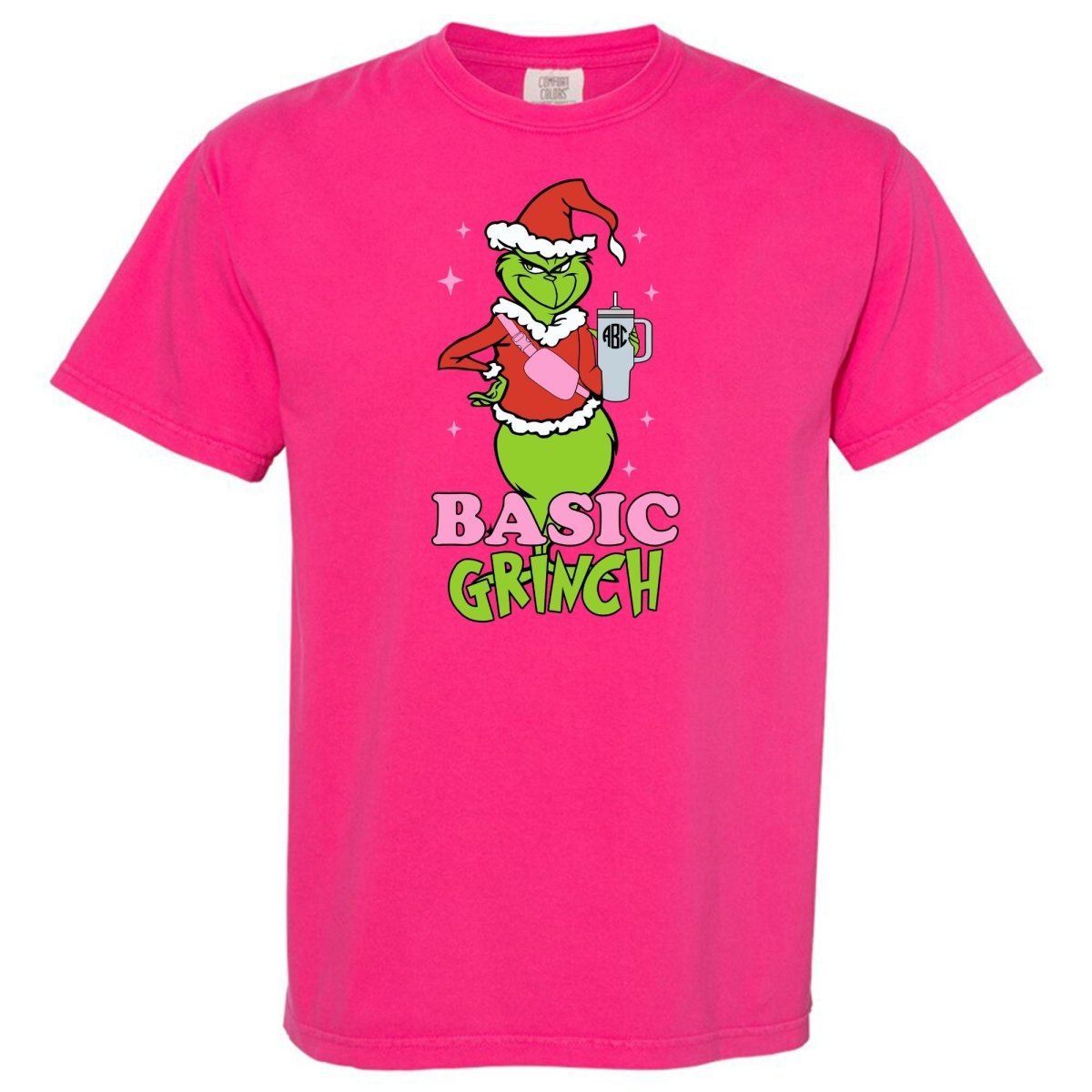 Monogrammed 'Basic Grinch' T - Shirt - United Monograms