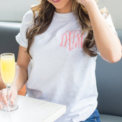 Monogrammed Basic T-Shirt - United Monograms