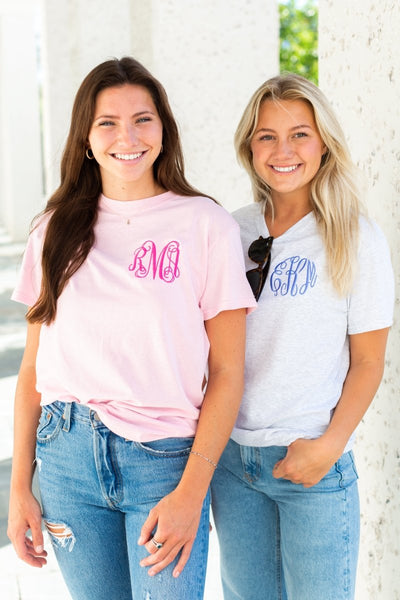 Monogrammed Basic T-Shirt - United Monograms