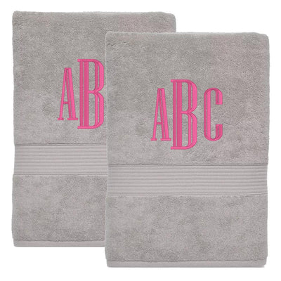 Monogrammed Bath Towel Set - United Monograms