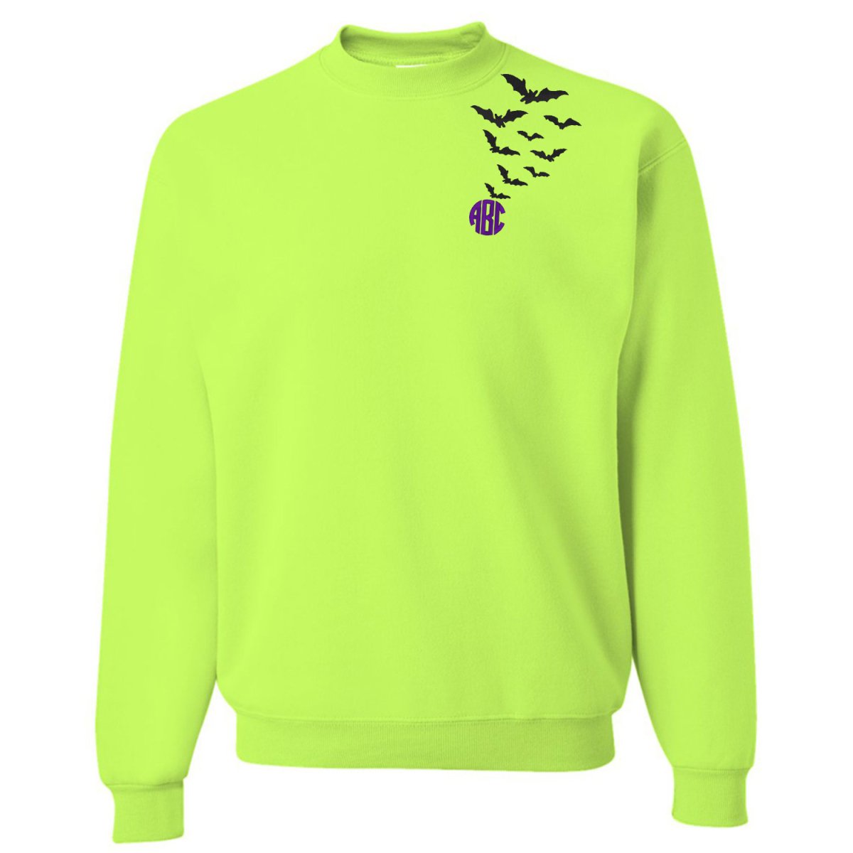 Monogrammed 'Bats' Crewneck Sweatshirt - United Monograms