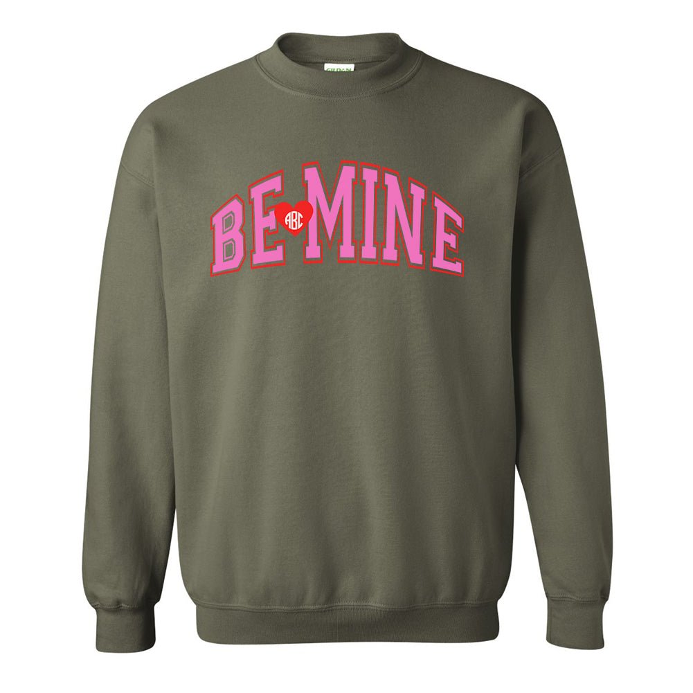 Monogrammed 'Be Mine' Crewneck Sweatshirt - United Monograms