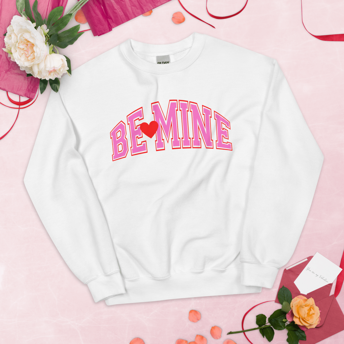 Monogrammed 'Be Mine' Crewneck Sweatshirt - United Monograms