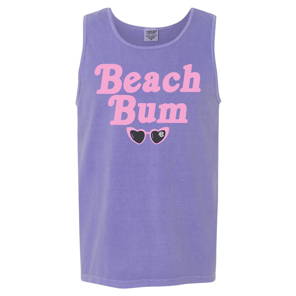 Monogrammed 'Beach Bum' Comfort Colors Tank Top - United Monograms