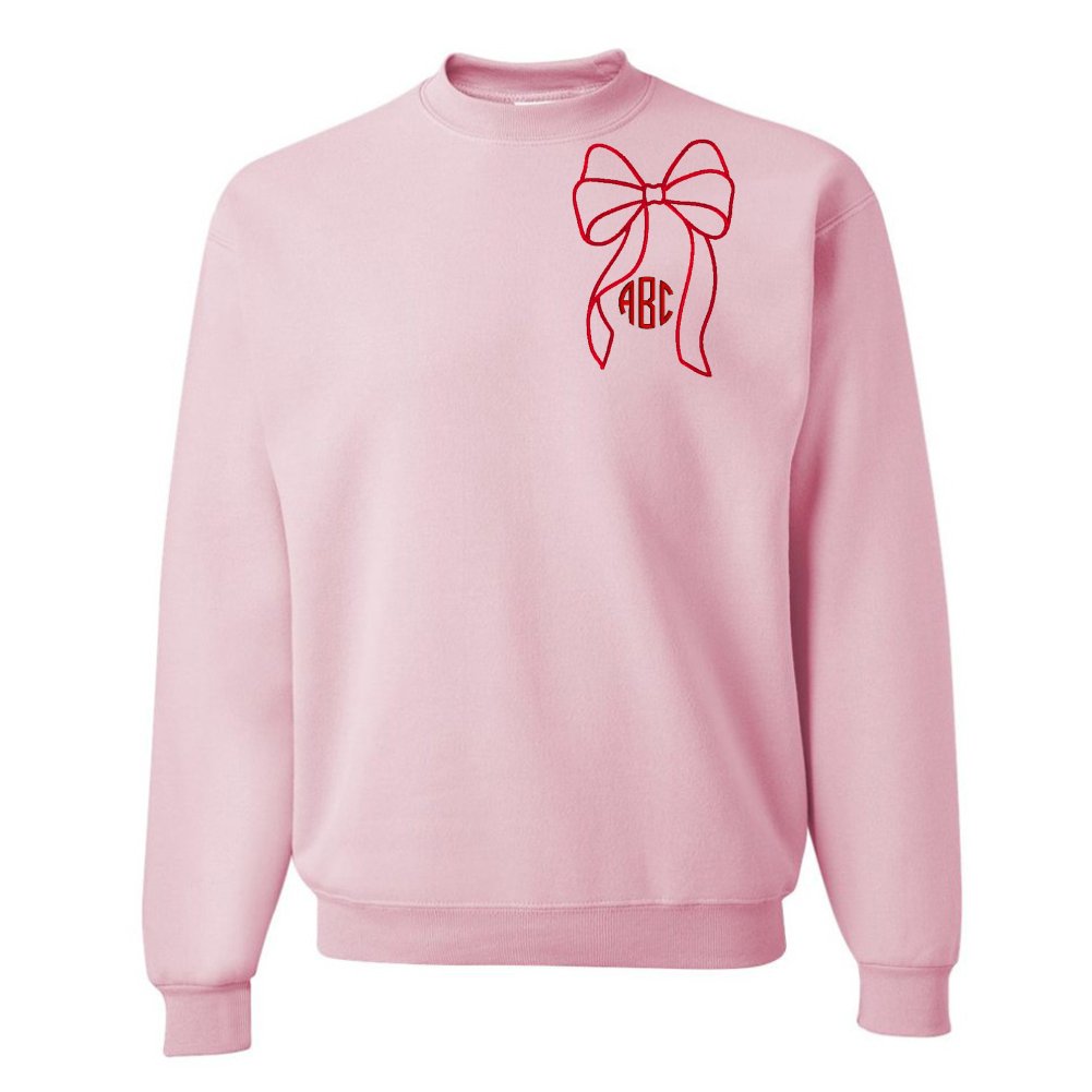 Monogrammed 'Big Bow' Crewneck Sweatshirt - United Monograms