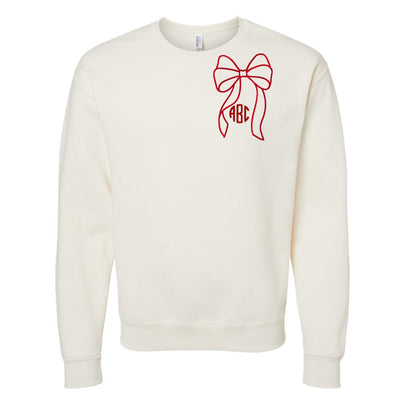 Monogrammed 'Big Bow' Crewneck Sweatshirt - United Monograms