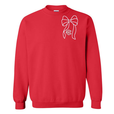 Monogrammed 'Big Bow' Crewneck Sweatshirt - United Monograms