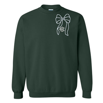 Monogrammed 'Big Bow' Crewneck Sweatshirt - United Monograms