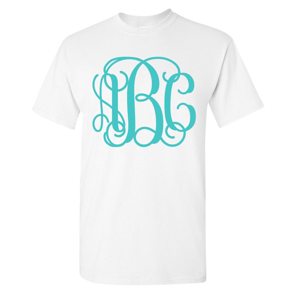 Monogrammed Big Print Basic T-Shirt - United Monograms