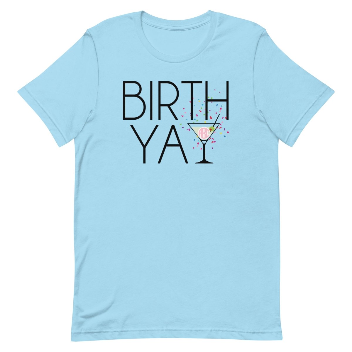 Monogrammed 'Birth-Yay' Premium T-Shirt - United Monograms