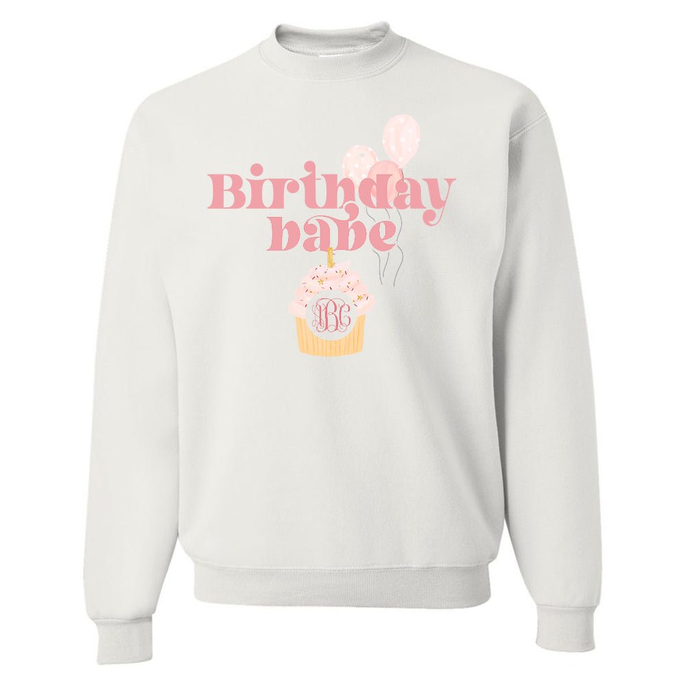 Monogrammed 'Birthday Babe' Crewneck Sweatshirt - United Monograms