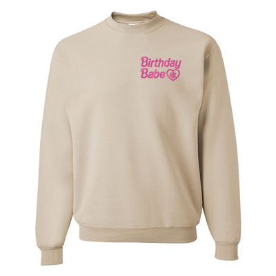 Monogrammed Birthday Babe Crewneck Sweatshirt - United Monograms