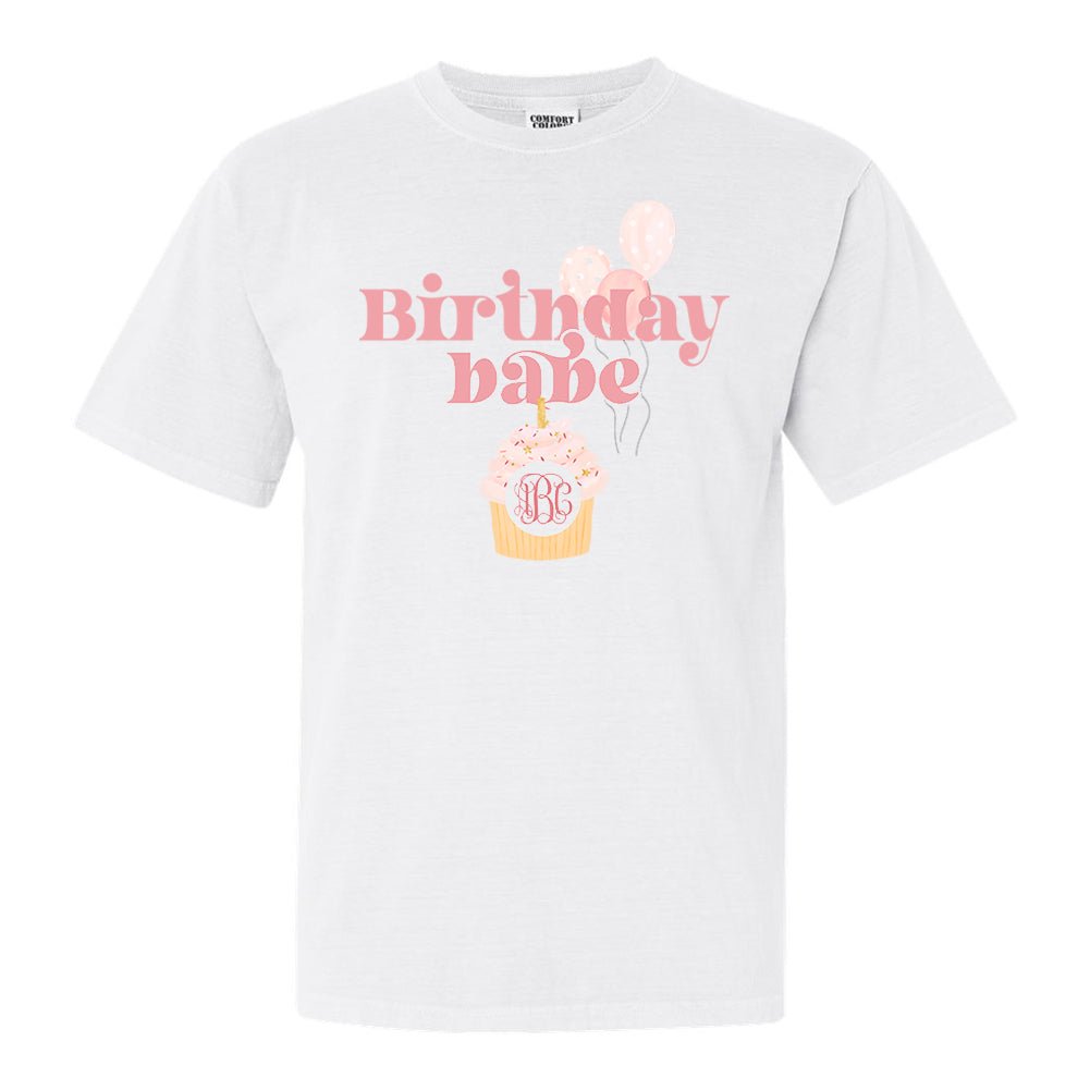 Monogrammed 'Birthday Babe' T-Shirt - United Monograms