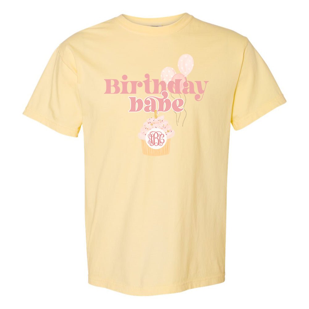 Monogrammed 'Birthday Babe' T-Shirt - United Monograms